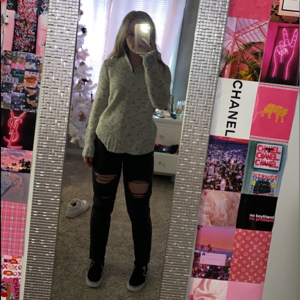 sweater half zip